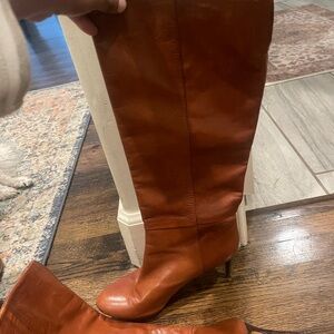 Nine West Brown Heeled Boots
